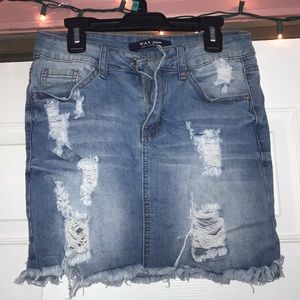 jean skirt